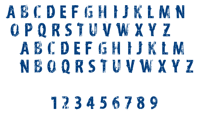 VTKS Distress font