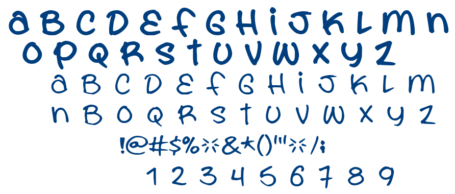 You are what you eat font