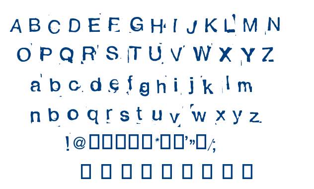 Alexandras Stempelkasten font