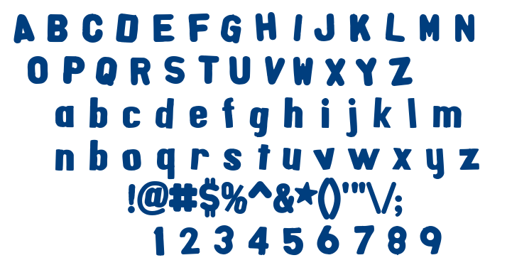 Alpha Fridge Magnets font