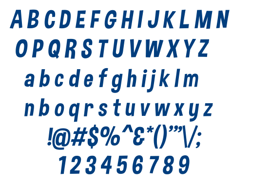 Dimbo font