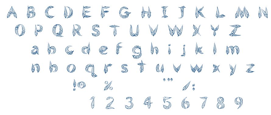 FeatheredFlight font