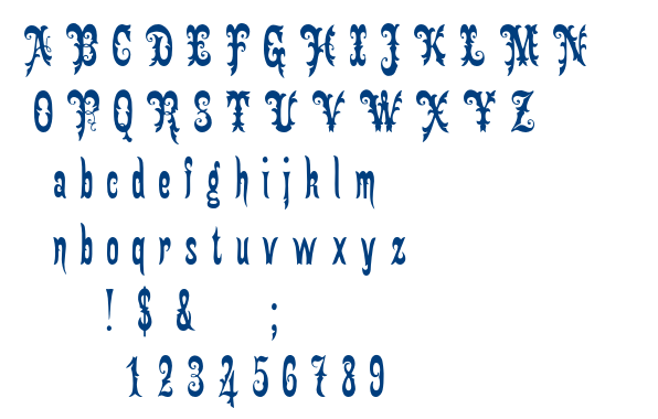 Gingerbread Victorian font