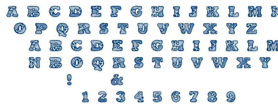 PatchworkAlphabet font