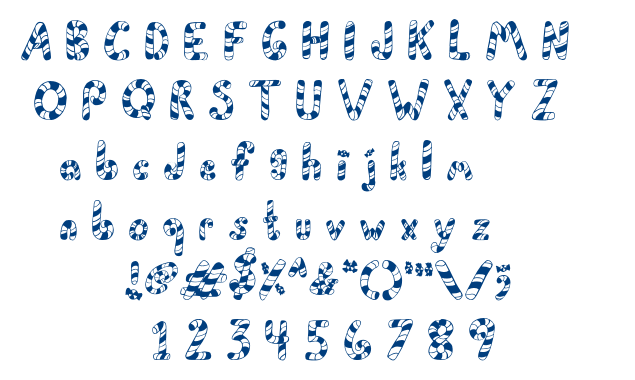 Peppermint Canes font