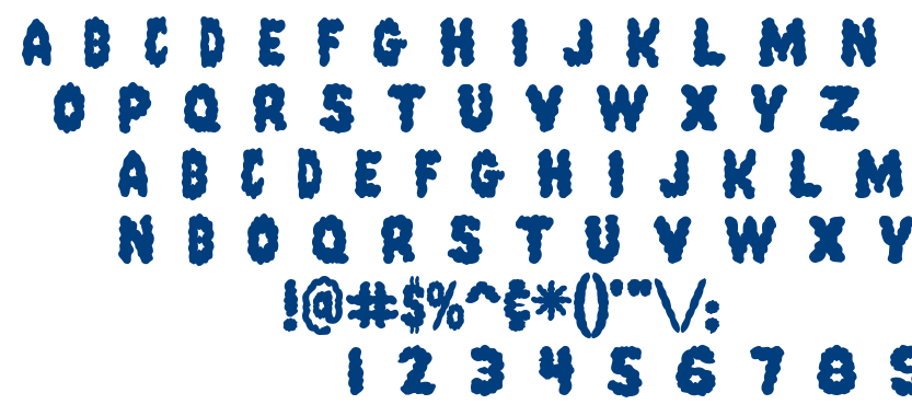 Pink Candy Popcorn font