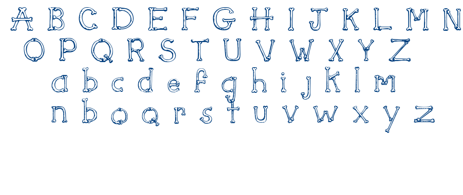 Sketch Bones font