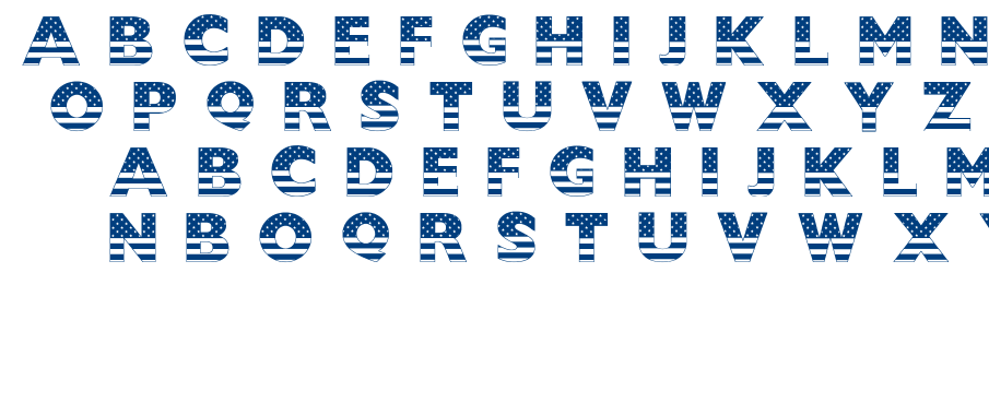 USStarsNStripes font