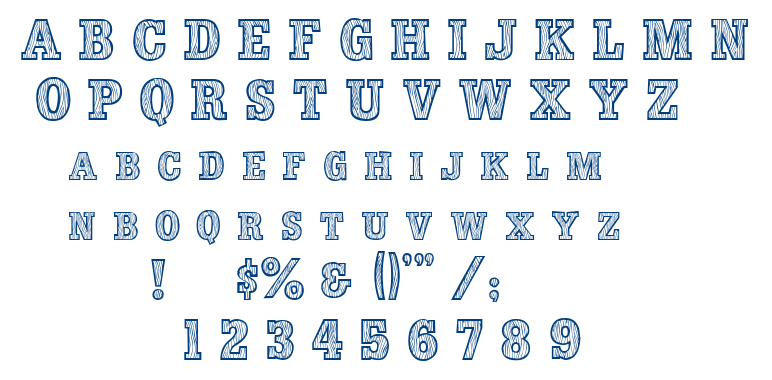 WoodLook font