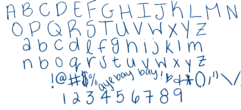 Ayebaybay! font