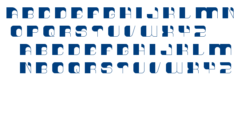 think techno font