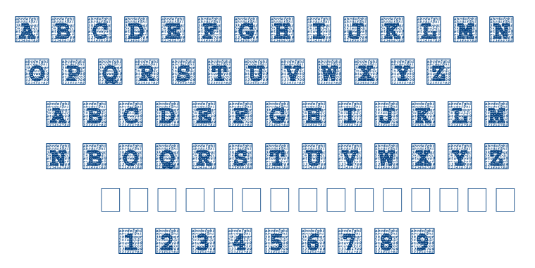 Courier Initials font