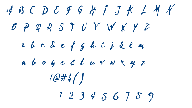 Dear Theo font