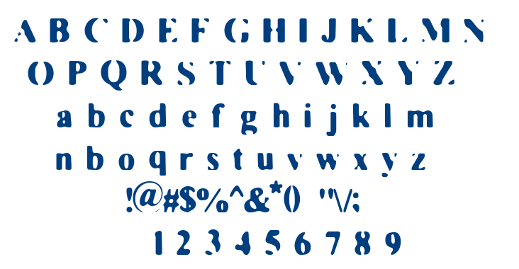 Faded MovieStar font