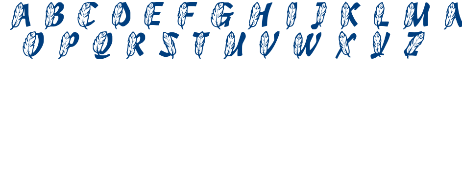 FEATHERSINYOURCAPS font