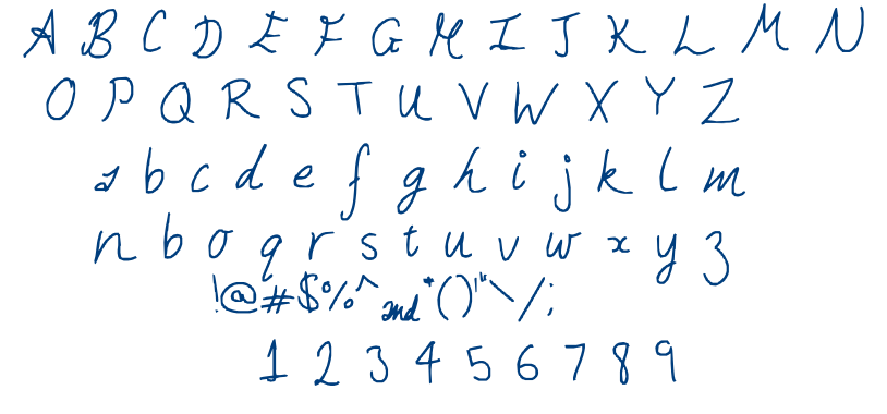 Hand Writing of the Last Centur font