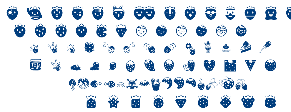 ICHIGOCharacter font