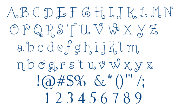 Lejana font