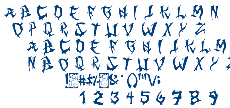 Ming Gothic font