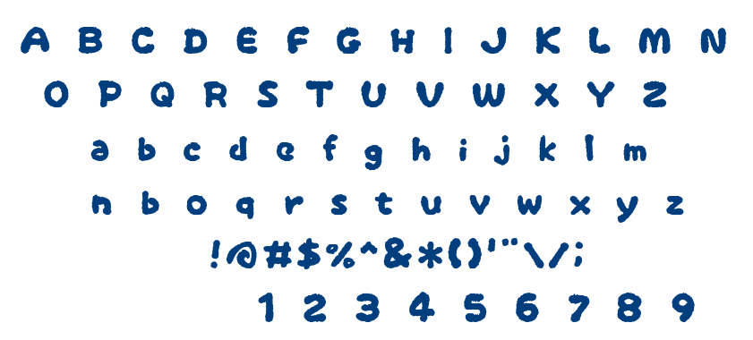 OkonomiAlphabet font