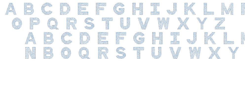 QuiltedStippled font