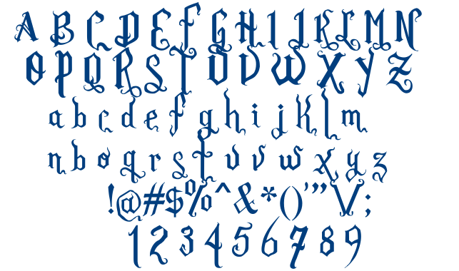 Romance Fatal Goth font