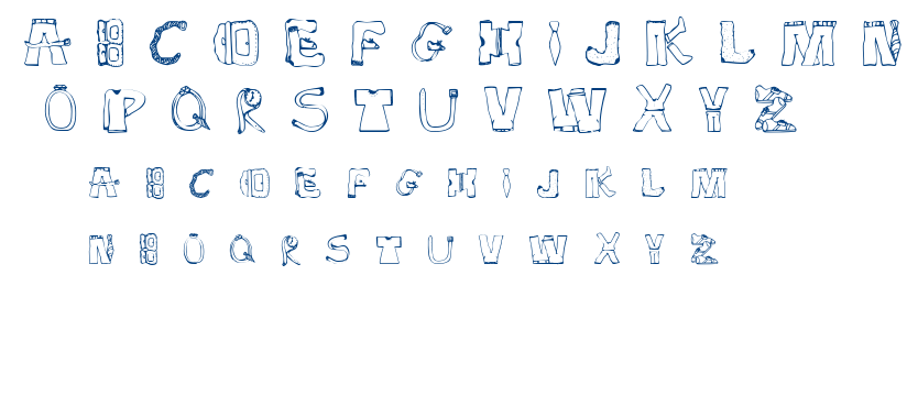 SketchClothes font