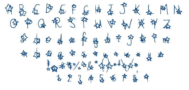 Speckled with Stars font