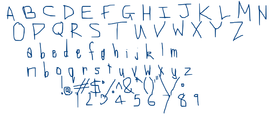 The power on my laptop’s about font