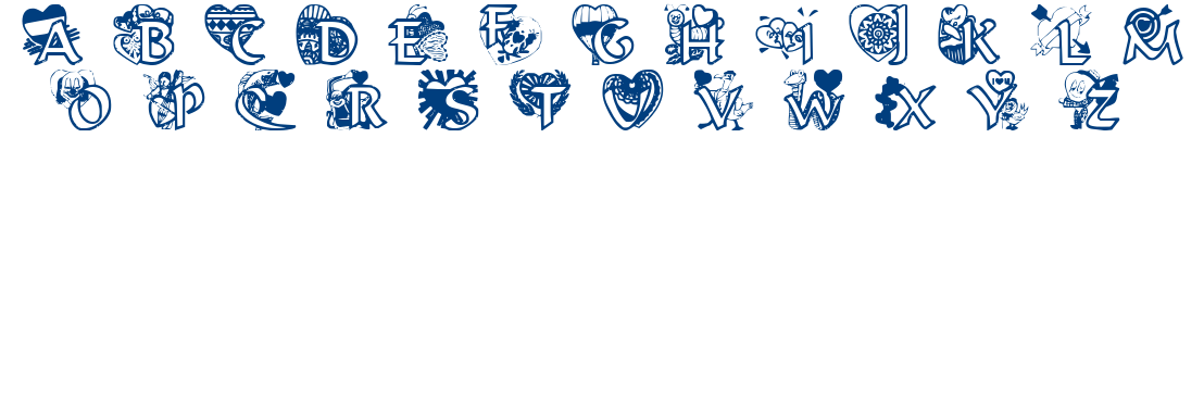 VALENTINE HEARTS font