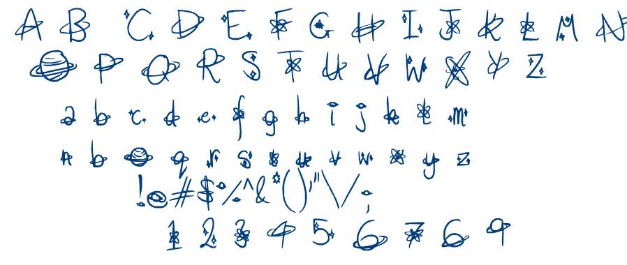 What Planet Are You From font