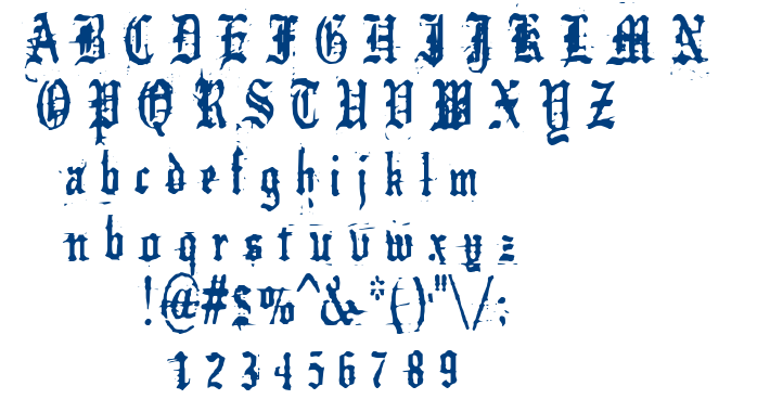 German Underground font