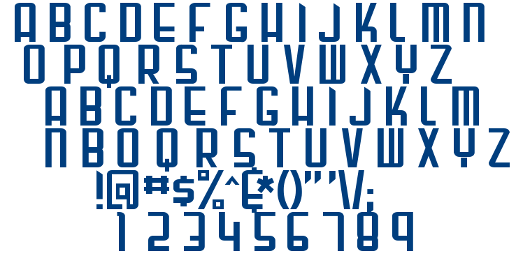 Gunblade font