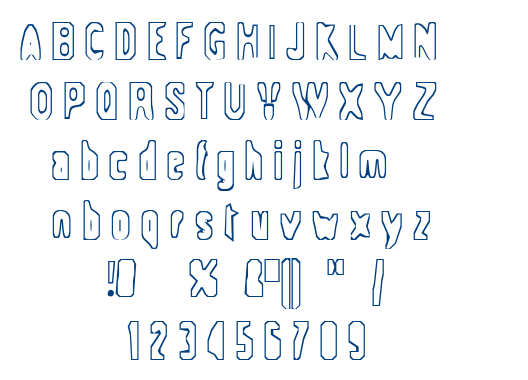 Space-ship 354 font