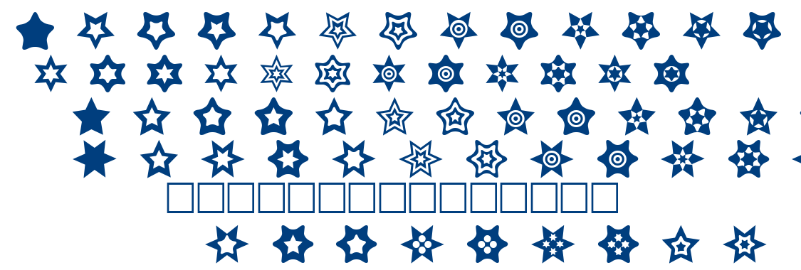 Star Things font