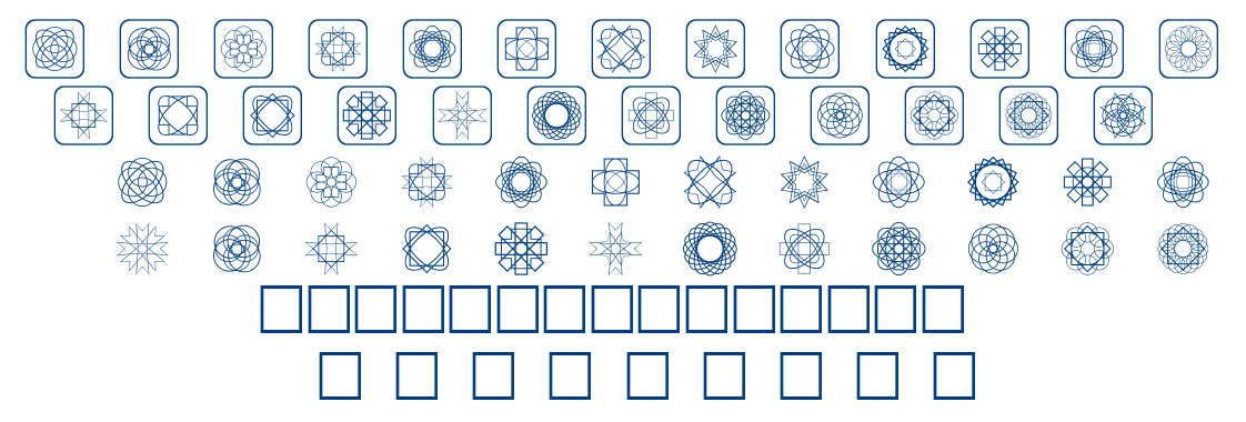 Symmetric Things font