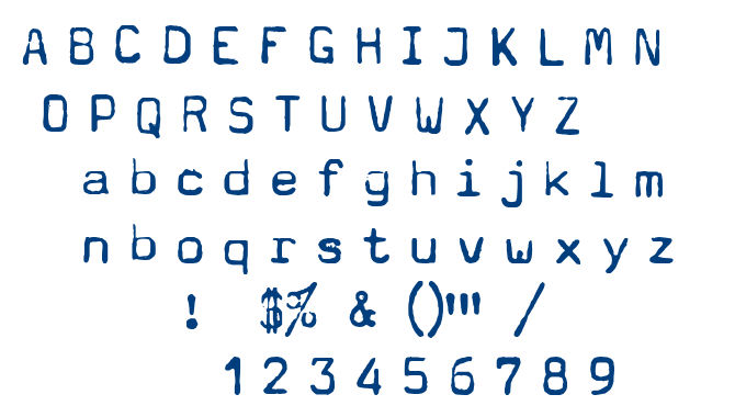 Typewriter – a602 font
