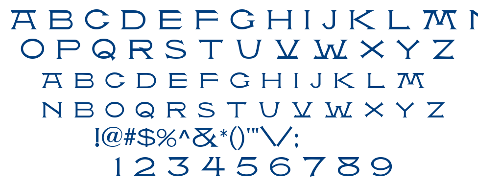 Atlantis MF font