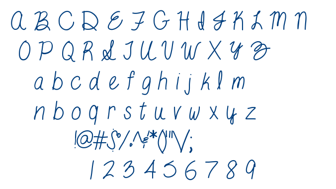 +By the Butterfly font