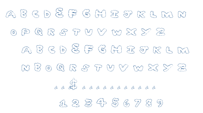 Ghost Clouds font