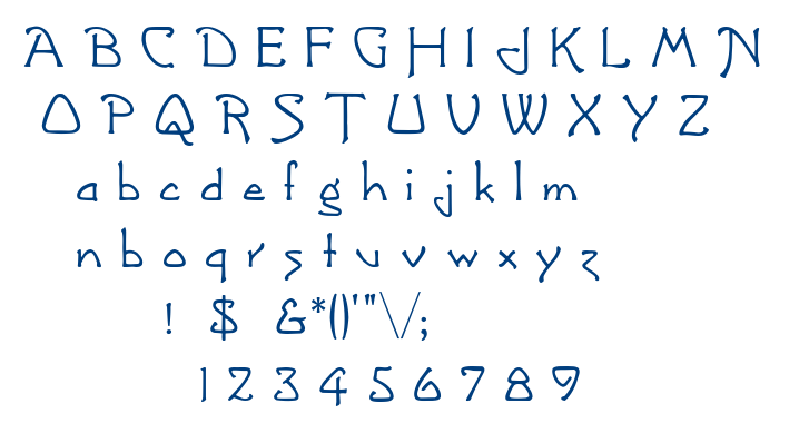 Greetings font