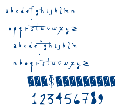 Holy Scriptacular font