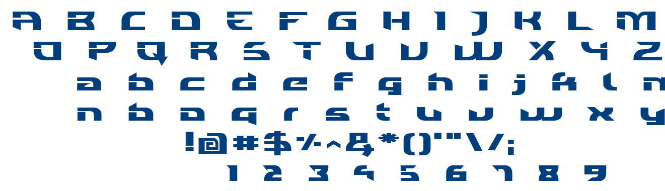 individigital black font