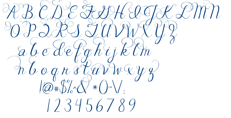 Janda Celebration Script font