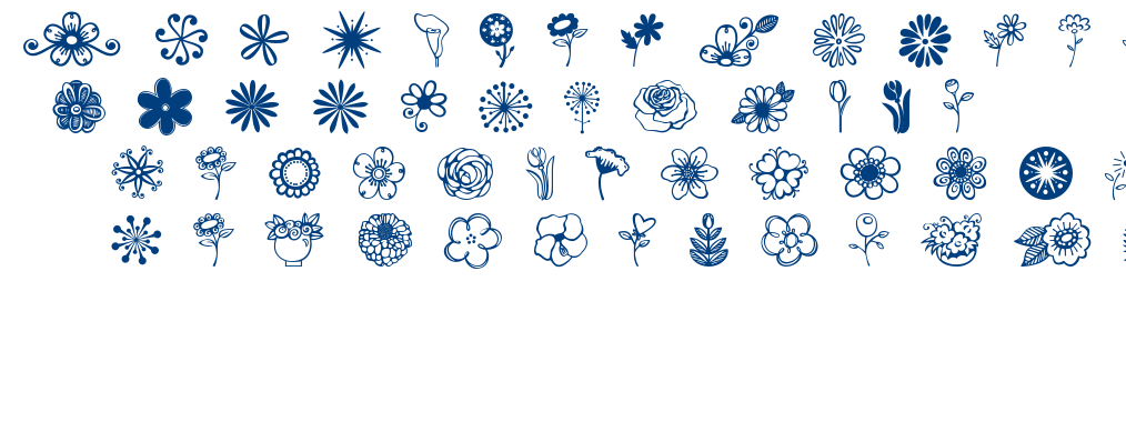 Janda Flower Doodles font