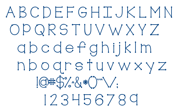 KG True Colors font