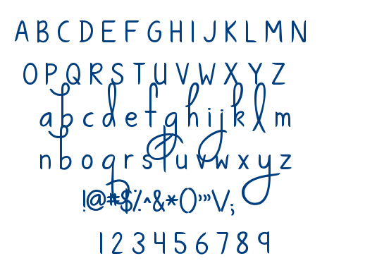 KG Ways to Say Goodbye font