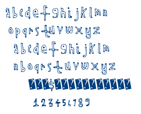 Kids Outline font
