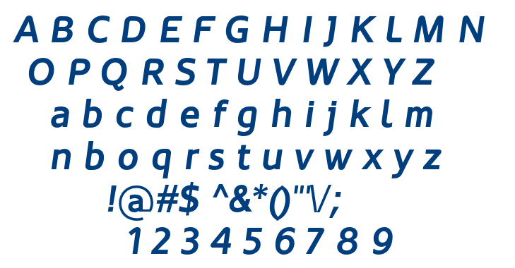 Oblik Bold Italic font