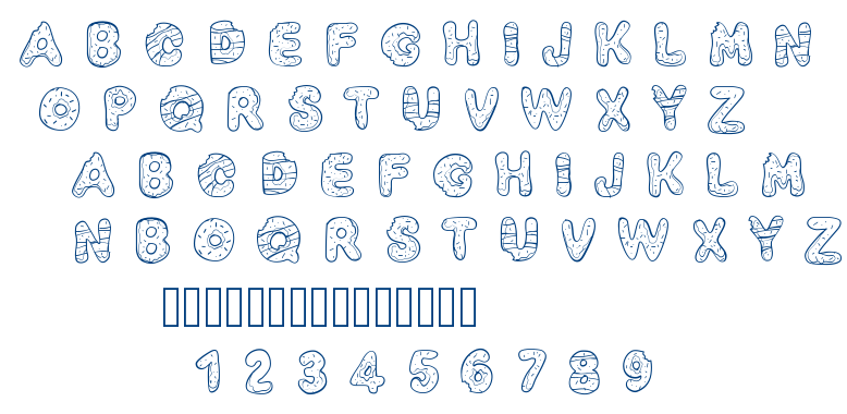 PW Yummy Donuts font